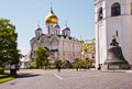Territory of Moscow's Kremlin with the Tsar bell