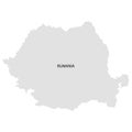 Territory of Rumania. White background. Vector illustration.