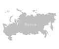 Territory of Russia. White background. Vector illustration.