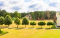 The territory of the sanatorium. Druskininkai, Lithuania