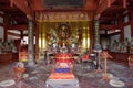Nagasaki, Japan, Sofukuji temple. The interior of the temple of the Goddess of the sea. Royalty Free Stock Photo