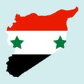 Territory of Syria. White background. Vector illustration