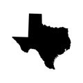Territory of Texas. White background. Vector illustration