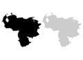 Territory of Venezuela. White background