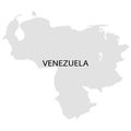 Territory of Venezuela. White background. Vector illustration.
