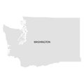 Territory of Washington. White background. Vector illustration.