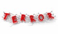 Terror Network Cell Spiders Letters Word Royalty Free Stock Photo