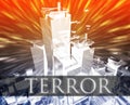 Terror terrorism Royalty Free Stock Photo