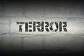 Terror word gr Royalty Free Stock Photo