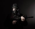 Terrorist With Gas Mask
