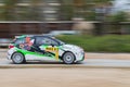 Terry Folb and his co-driver Franck Le Foch in Citroen DS3 in Salou , Spain