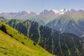 Terskey Alatau mountain range in Kyrgyzst Royalty Free Stock Photo