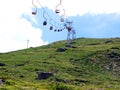 Terskol, Kabardino-Balkaria RUSSIA - August 14, 2007, cableway to climb Mount Cheget