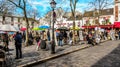 Tertre  Square in Paris Royalty Free Stock Photo