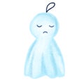 Teru bozo rain doll bored sad hanging charm character illustration hand drawing