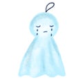 Teru bozo sad cry rain doll hanging charm character illustration hand drawing