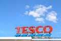 tesco logo supermarket Royalty Free Stock Photo