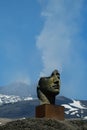 Mitoraj sculpture on Etna volcano