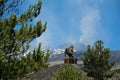 Mitoraj sculpture on Etna volcano