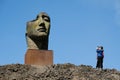 Mitoraj sculpture on Etna volcano