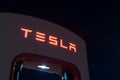 Tesla battery recharge station Shamrock Texas USA