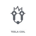 Tesla coil icon from Science collection.