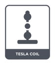 tesla coil icon in trendy design style. tesla coil icon isolated on white background. tesla coil vector icon simple and modern