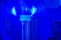 The Tesla coil lightning shows, an electrical resonant transform