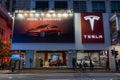 Tesla dealership in Wanchai, Hong Kong Royalty Free Stock Photo