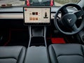 Tesla, electronic car, design interior, model 3