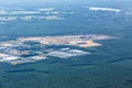 Tesla Gigafactory Berlin Brandenburg Giga Factory construction site aerial view photo Royalty Free Stock Photo