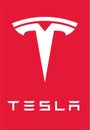 Tesla logo vector image
