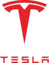 Tesla logo vector image