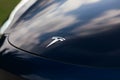 Tesla Logo on the hood.