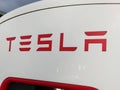 Tesla Logo SuperCharger Close Up