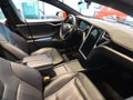 Tesla Model S. Electric car Royalty Free Stock Photo