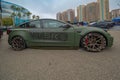 Tesla Model 3 TSK during Electrify Expo, Long Beach Convention Center