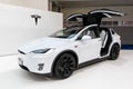 Tesla Model X electric luxury crossover suv car Royalty Free Stock Photo