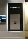 Tesla powerwall battery demonstration in official sales salon, most popular passenger electric car in world, Elon Musk, Tesla