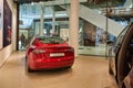 Model 3 on display at Tesla showroom Royalty Free Stock Photo