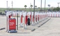 Tesla super charging station in construction at Kettleman City and the 5 Fwy, CA Royalty Free Stock Photo