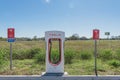 Tesla Supercharger in Flatonia, Texas, USA