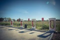 Tesla Supercharger in Flatonia, Texas, USA