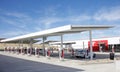 Tesla supercharger station in Central California, Kettleman City Royalty Free Stock Photo