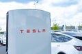 Tesla-Supercharger v4 Lounge Gigafactory Berlin-Brandenburg in Europe, Environmental conservation, sustainable and efficient