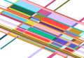 Tessallation, mosaic abstract colorful, multicolor and geometric background. Random rectangle, square tiles angular pattern and