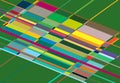 Tessallation, mosaic abstract colorful, multicolor and geometric background. Random rectangle, square tiles angular pattern and