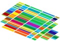 Tessallation, mosaic abstract colorful, multicolor and geometric background. Random rectangle, square tiles angular pattern and