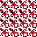 Tesselating Figure Pattern Royalty Free Stock Photo