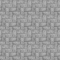Tessellating brick paving pattern Royalty Free Stock Photo